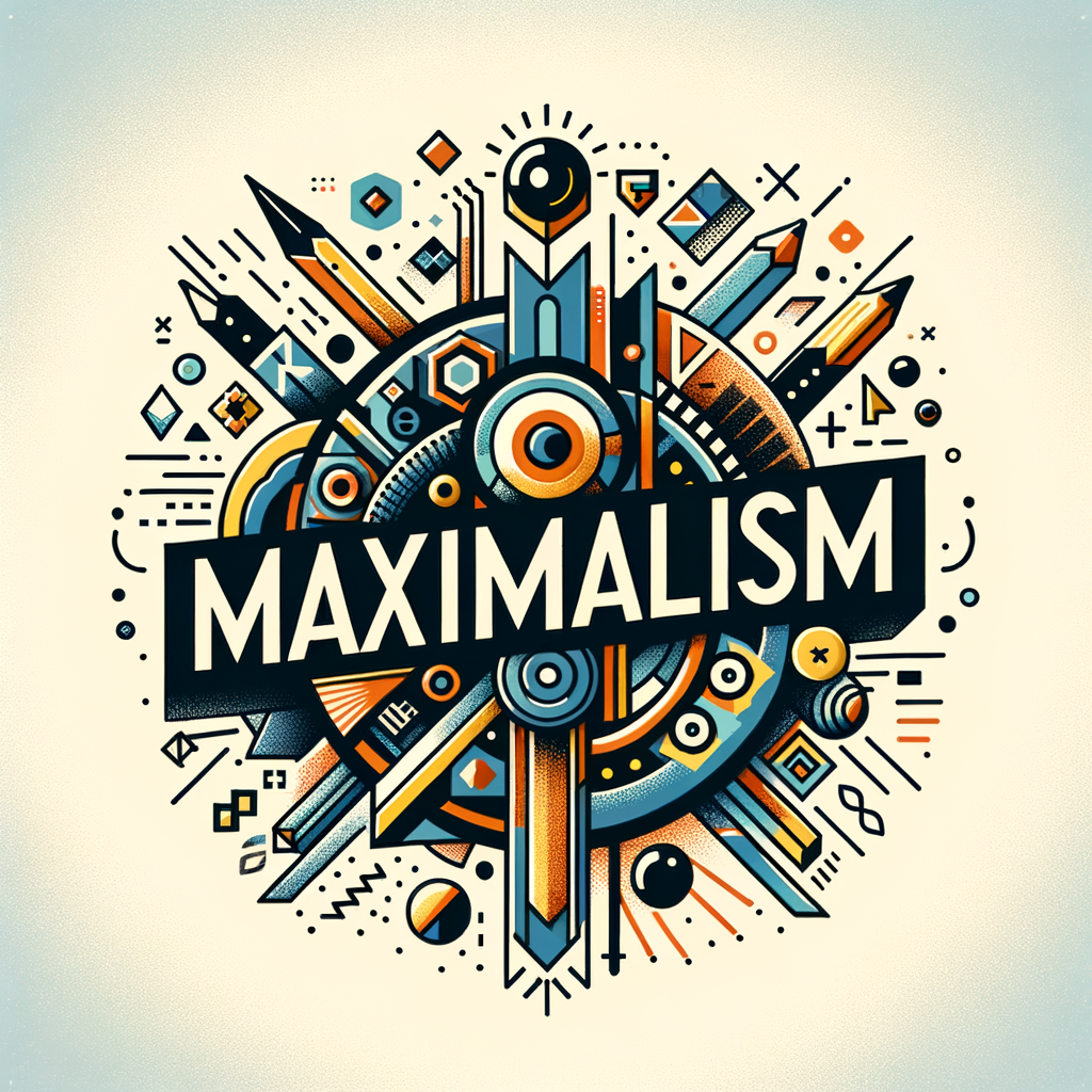 A maximalism logo graphic design, A Mixture Of Media And Hand-Draw, Geometric Graphic Design, Experimental Typography, beautiful aesthetics, 3D Graphic Design